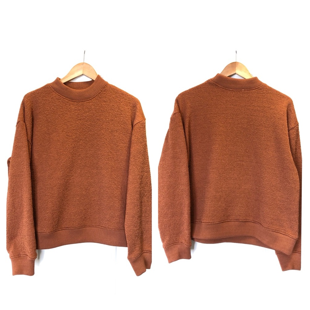 Orange Zara Crewneck Sweater